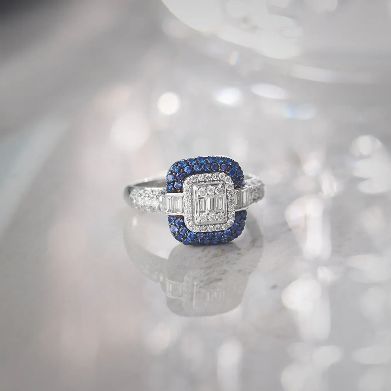 Deco Diamond Ring