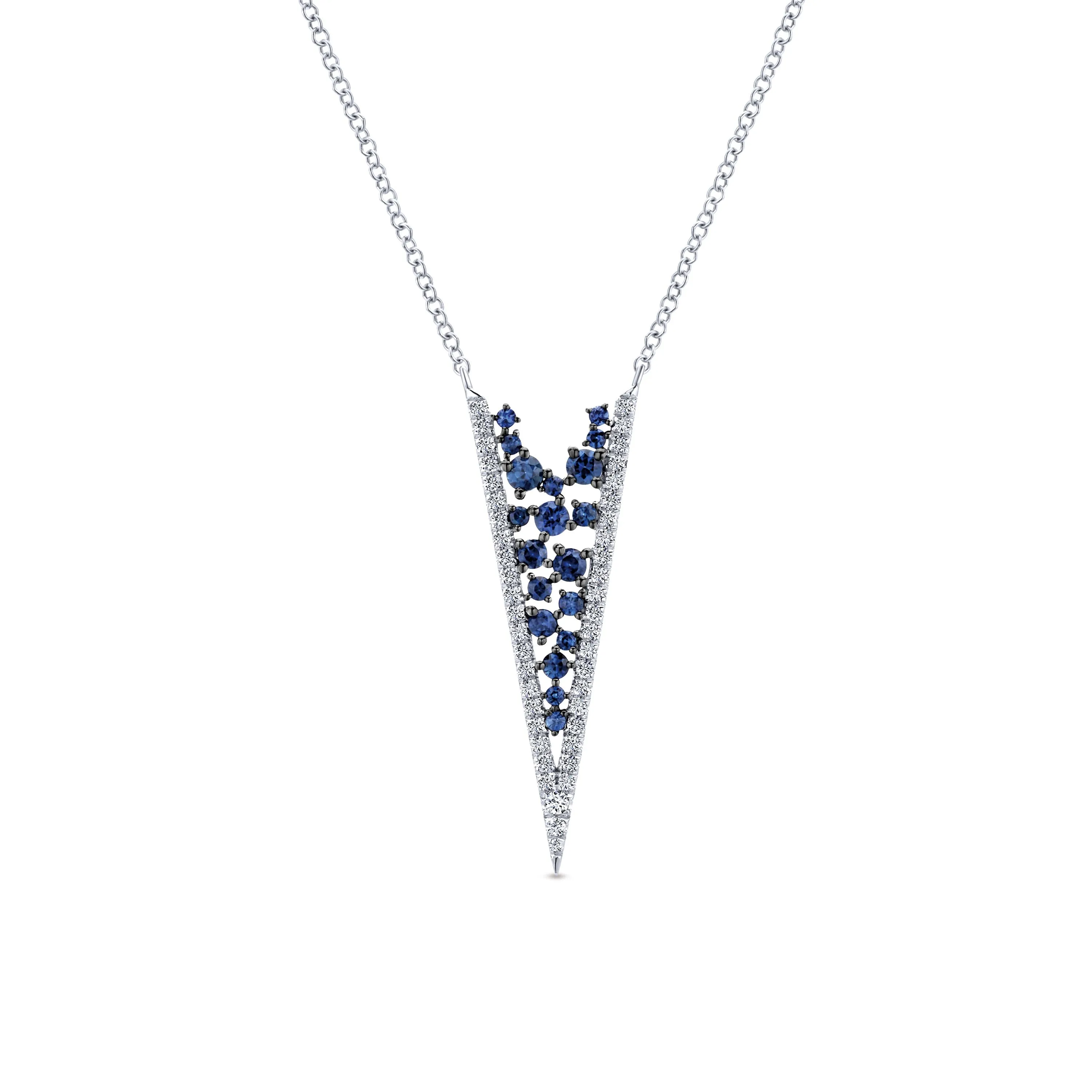 Diamond and Sapphire Pendant