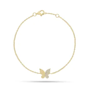 Diamond Wing Butterfly Fashion Bracelet