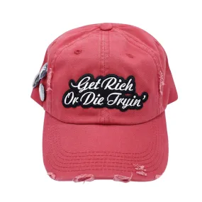 Die Trying Vintage Hip Hop Hat Red