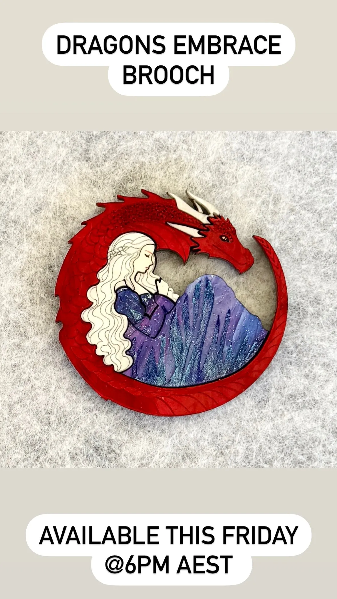 Dragon’s Embrace - Brooch