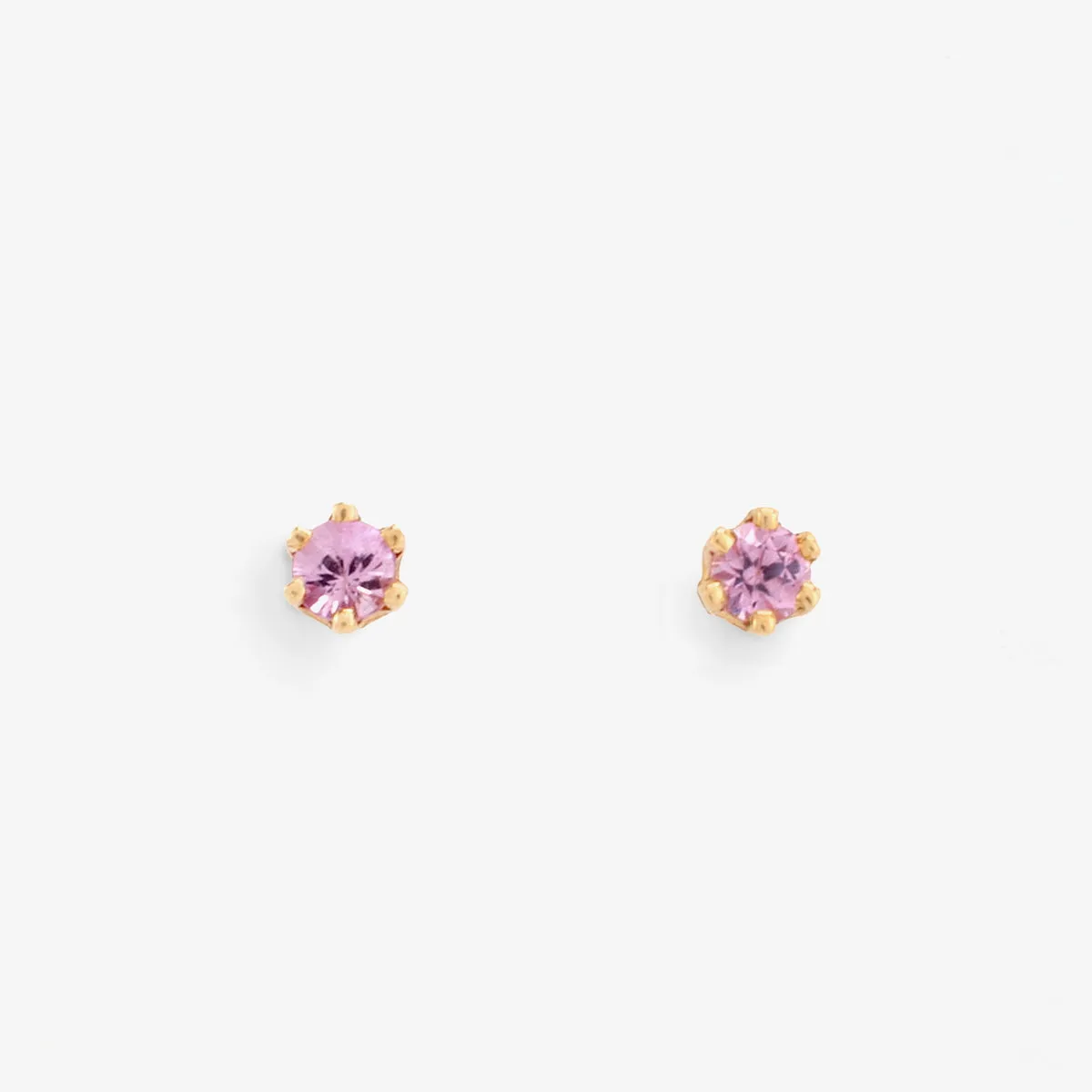 E1901PK | Baby Pink Sapphire Studs