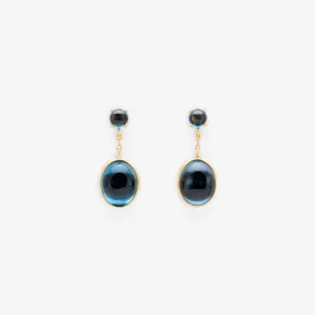 E8601BT | Blue Topaz Glacé Earring