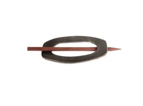 Eclipse Leather Hair Barrette