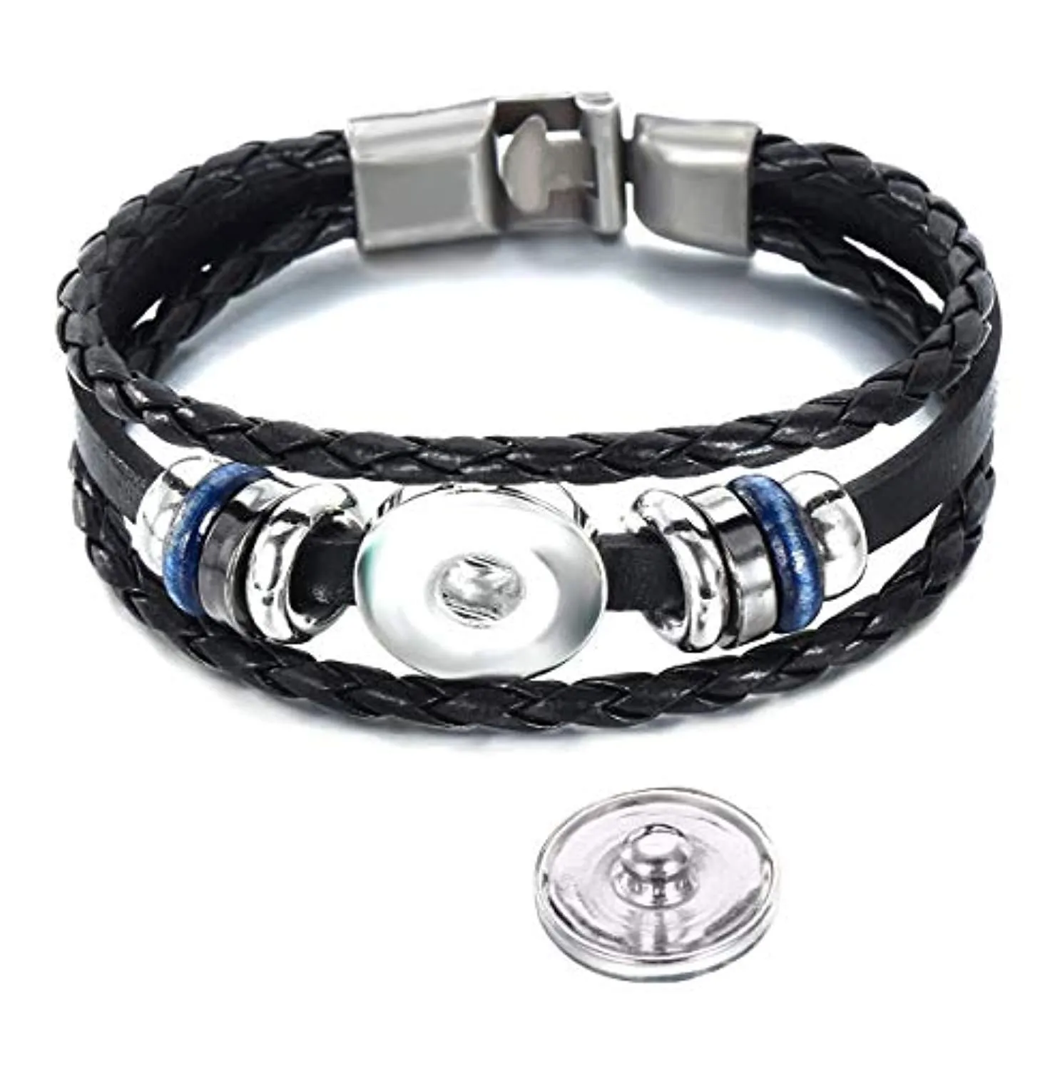 Electomania Your Zodiac Star Sagittarius Sign Wristband Handmade Black Leather Gift for Men Boys