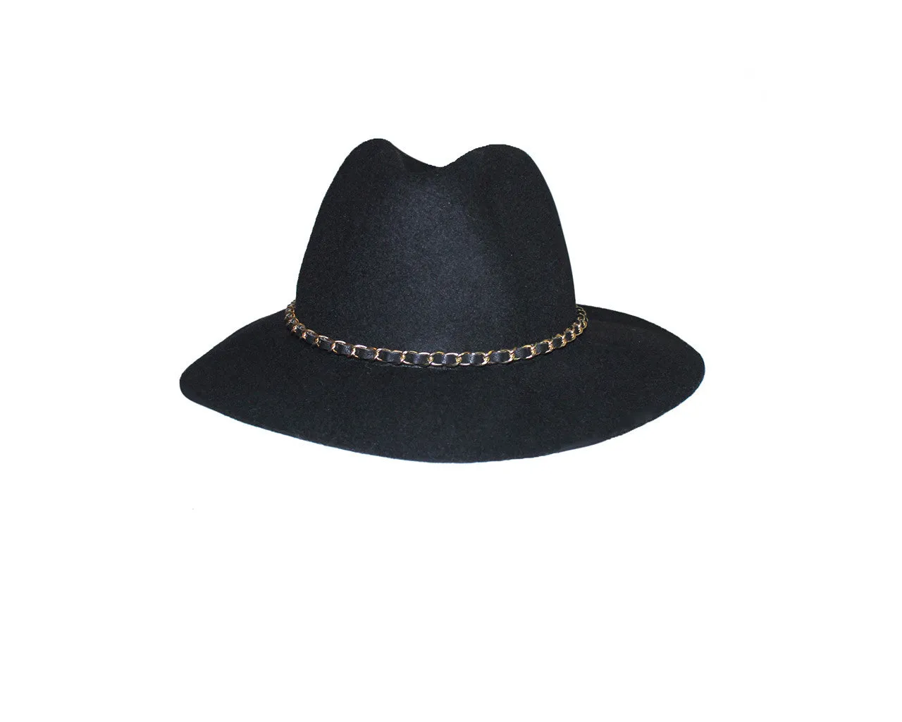 Faux Wool Black Hat - The Upper East Side