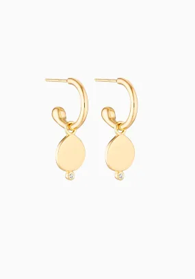 Field Hoop Earrings_Gold