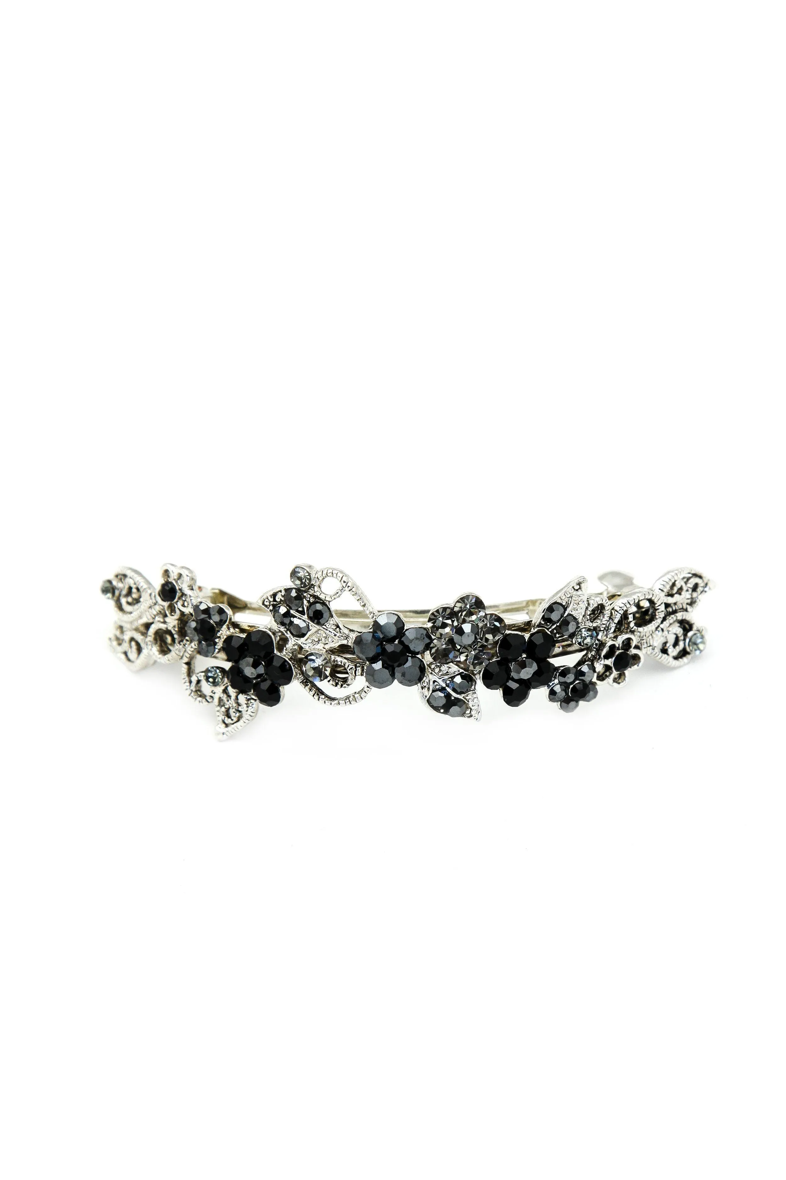 Floral Gardena Crystal Barrette