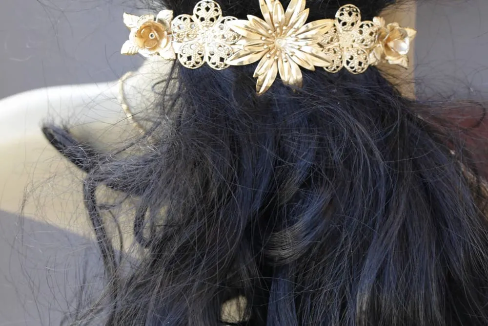 FLOWER HAIR BARRETTE