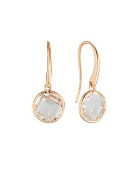 Georgini Lucent Large Hook Earrings - Rose Gold