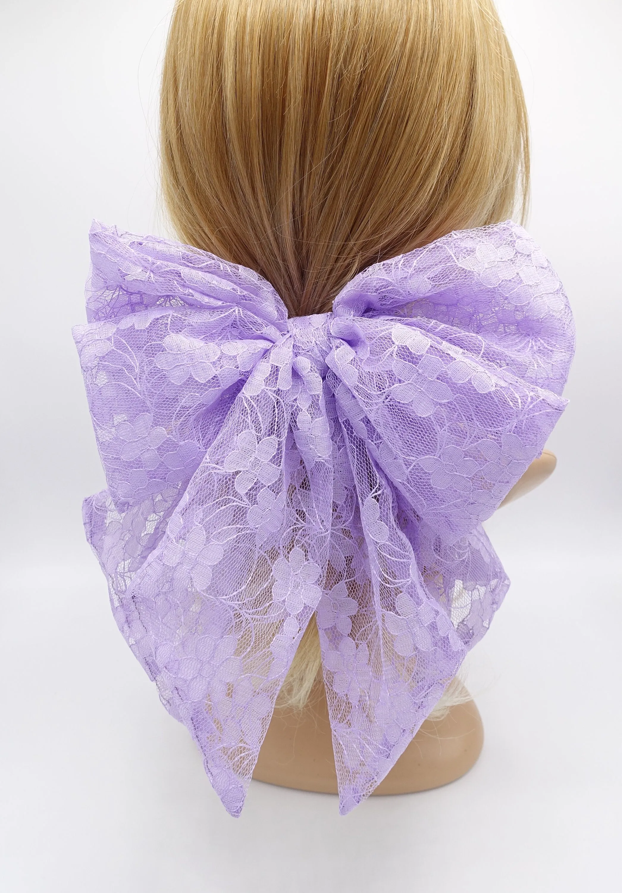 giant lace hair bow, bridal hair bow, VeryShine hair bow for women