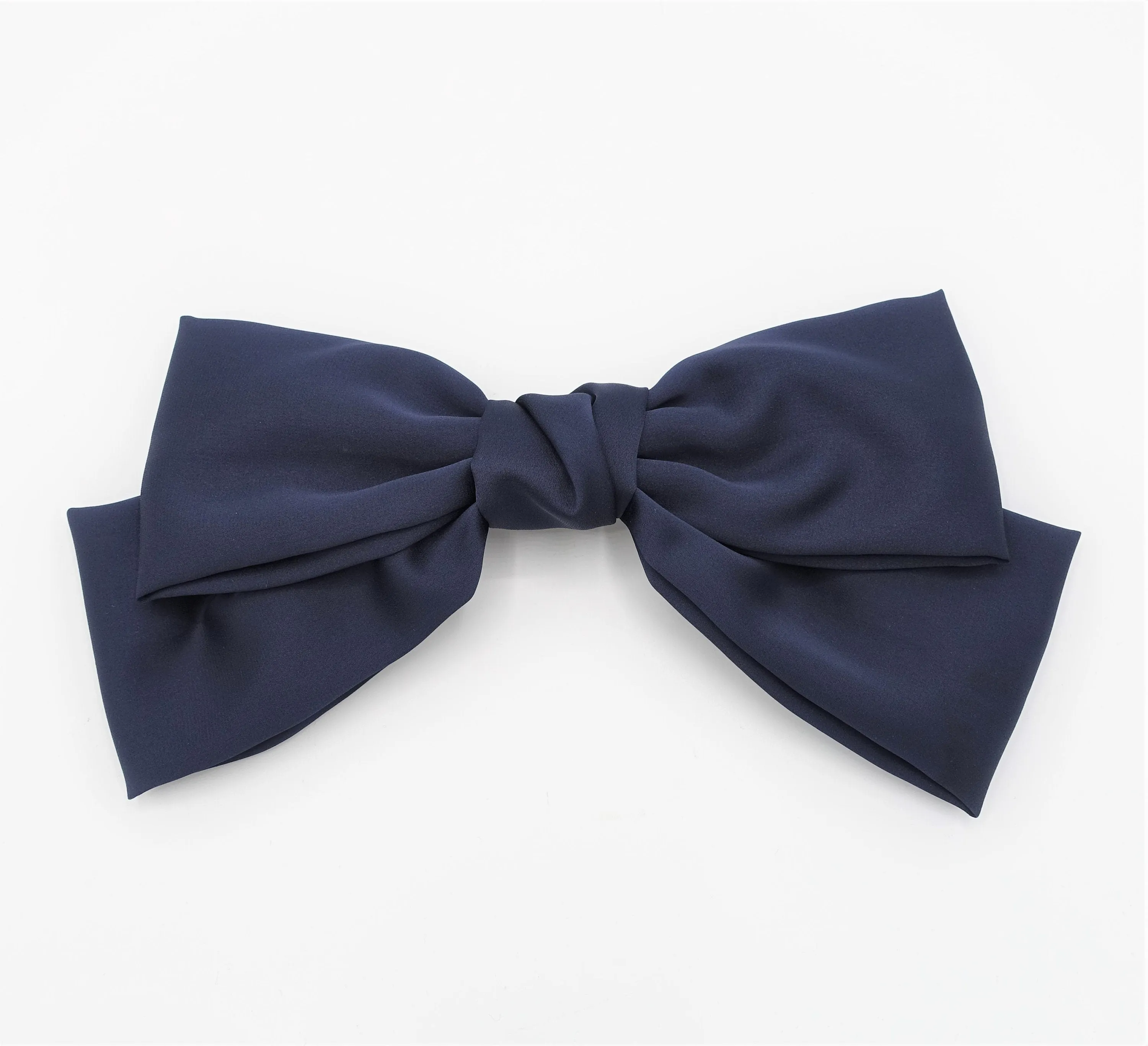 giant satin hair bow droopy stylish women hair accessory