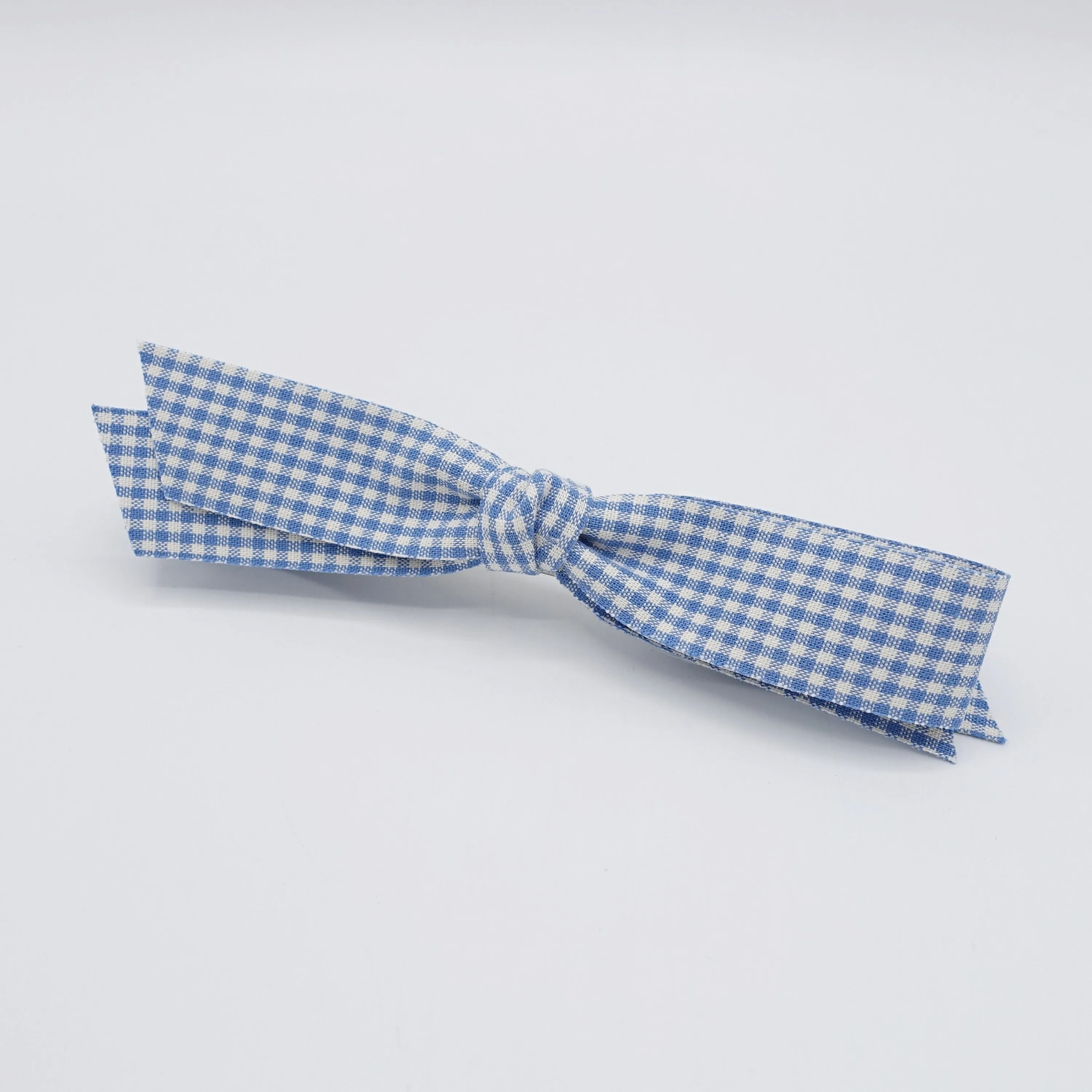 gingham straight hair bow casual hair accessory for women