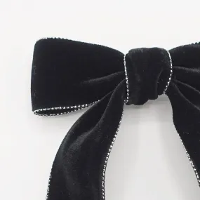 glittering edge velvet hair bow  VS-Premium202704