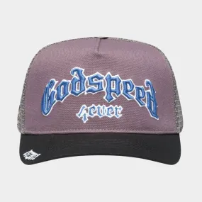 GodSpeed Forever Trucker Hat (Grey/French Blue)