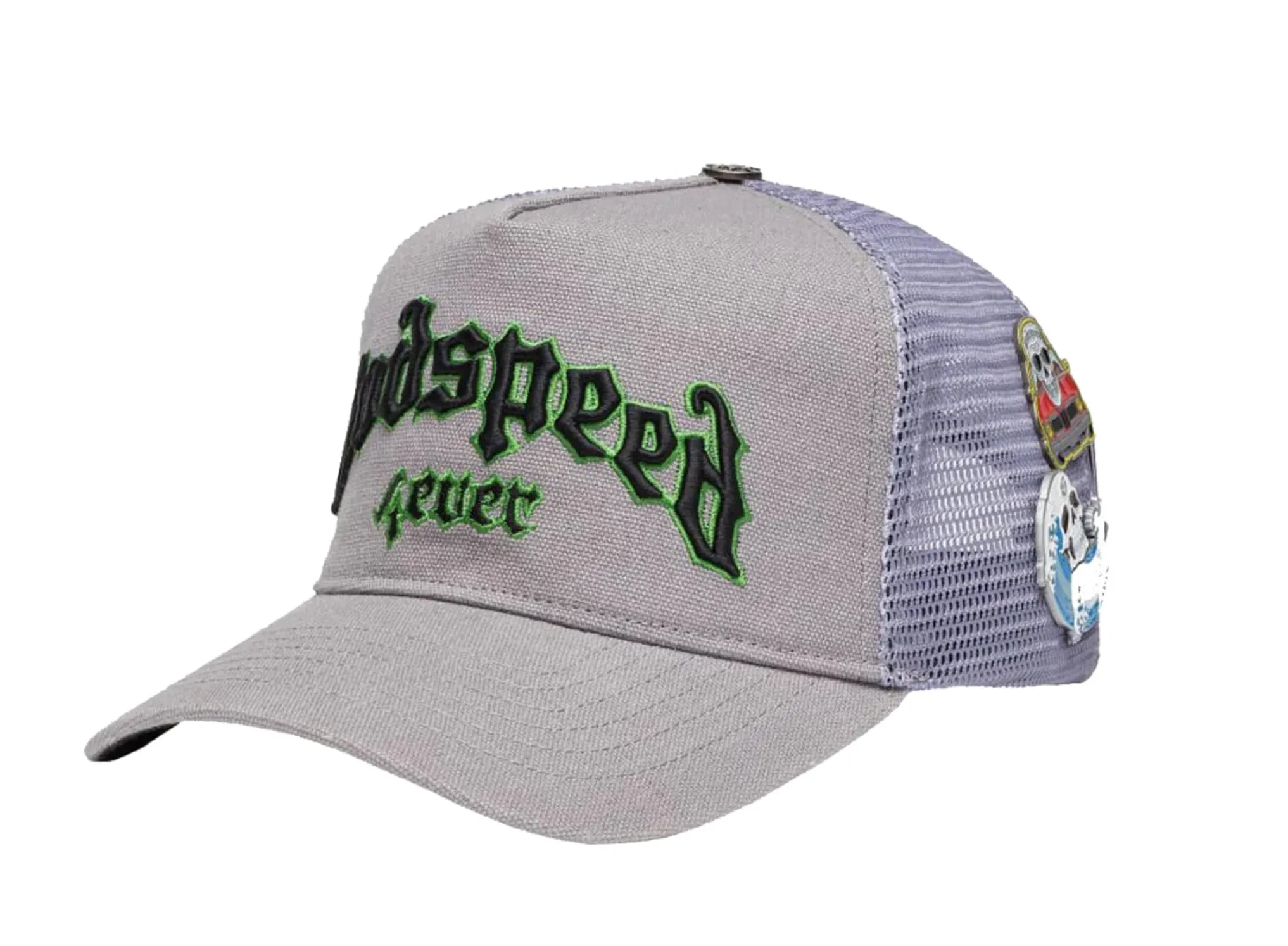 GodSpeed Forever Trucker Hat (Grey/Green)