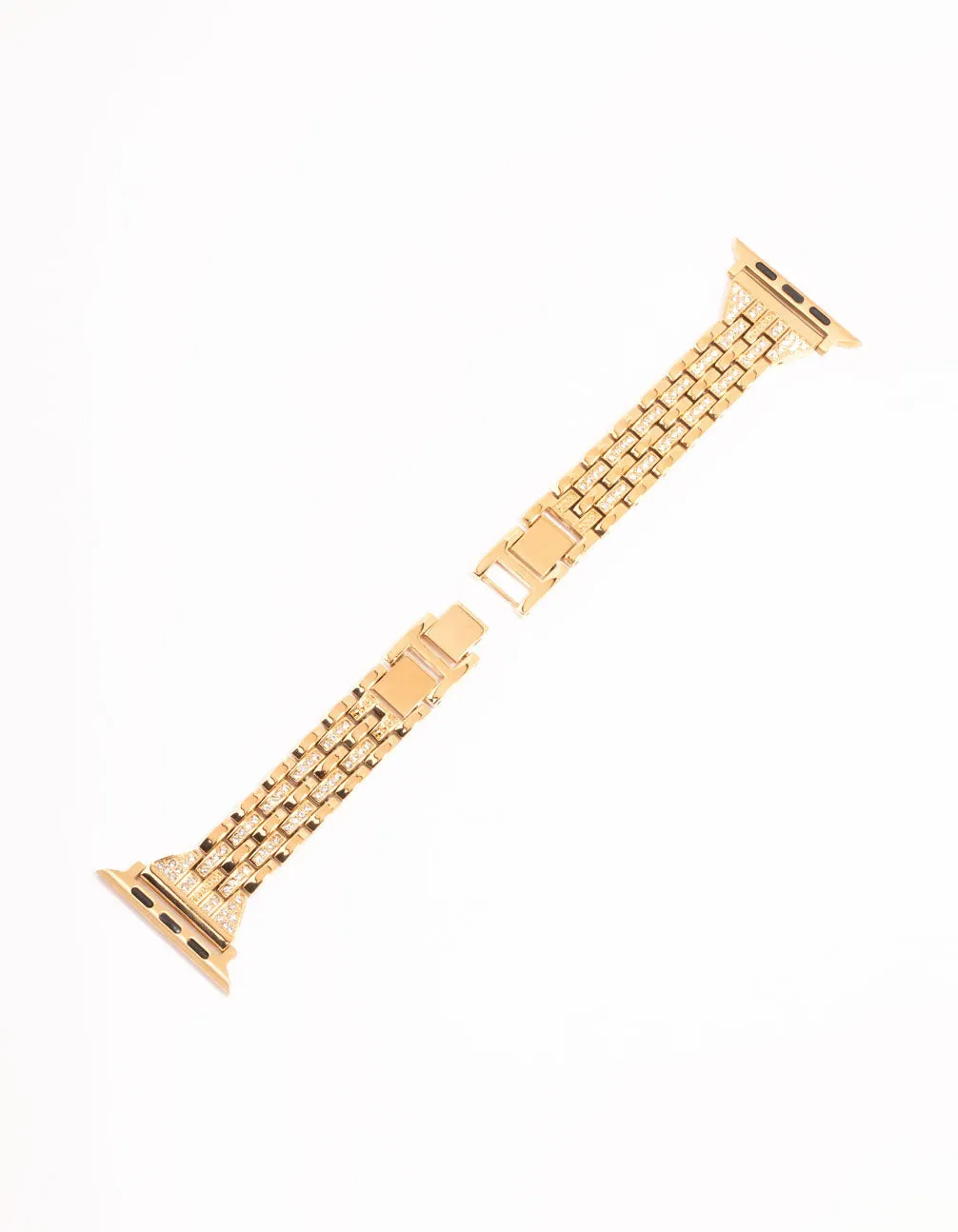 Gold & Diamante Chain Watch Strap 42/44/45