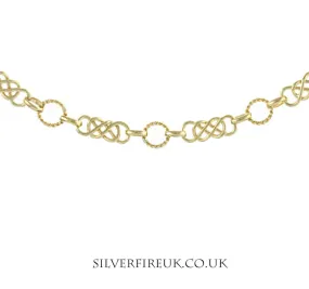 Gold Celtic Link Bracelet, 9ct Gold Celtic Bracelet