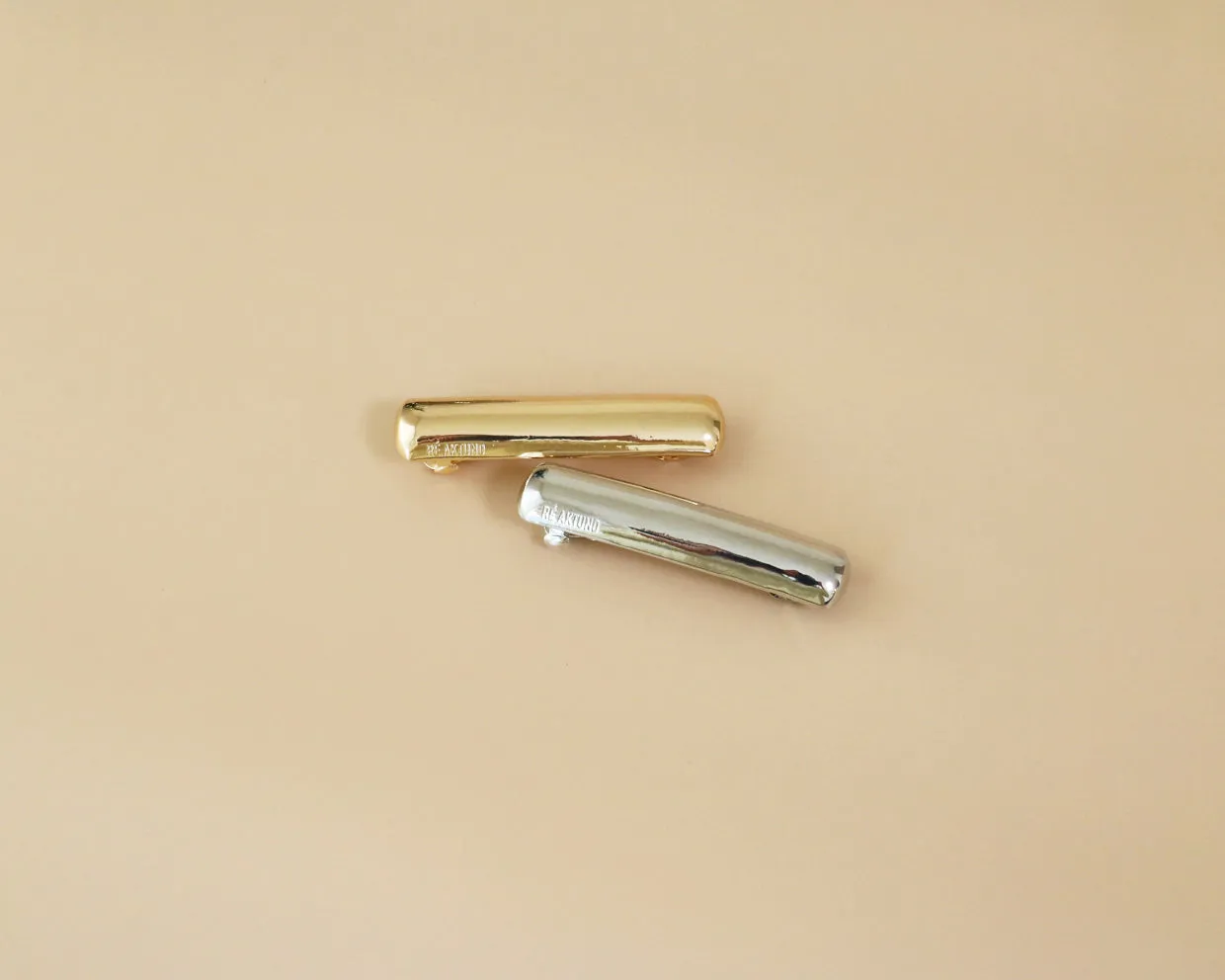 Gold Metal Square Barrette