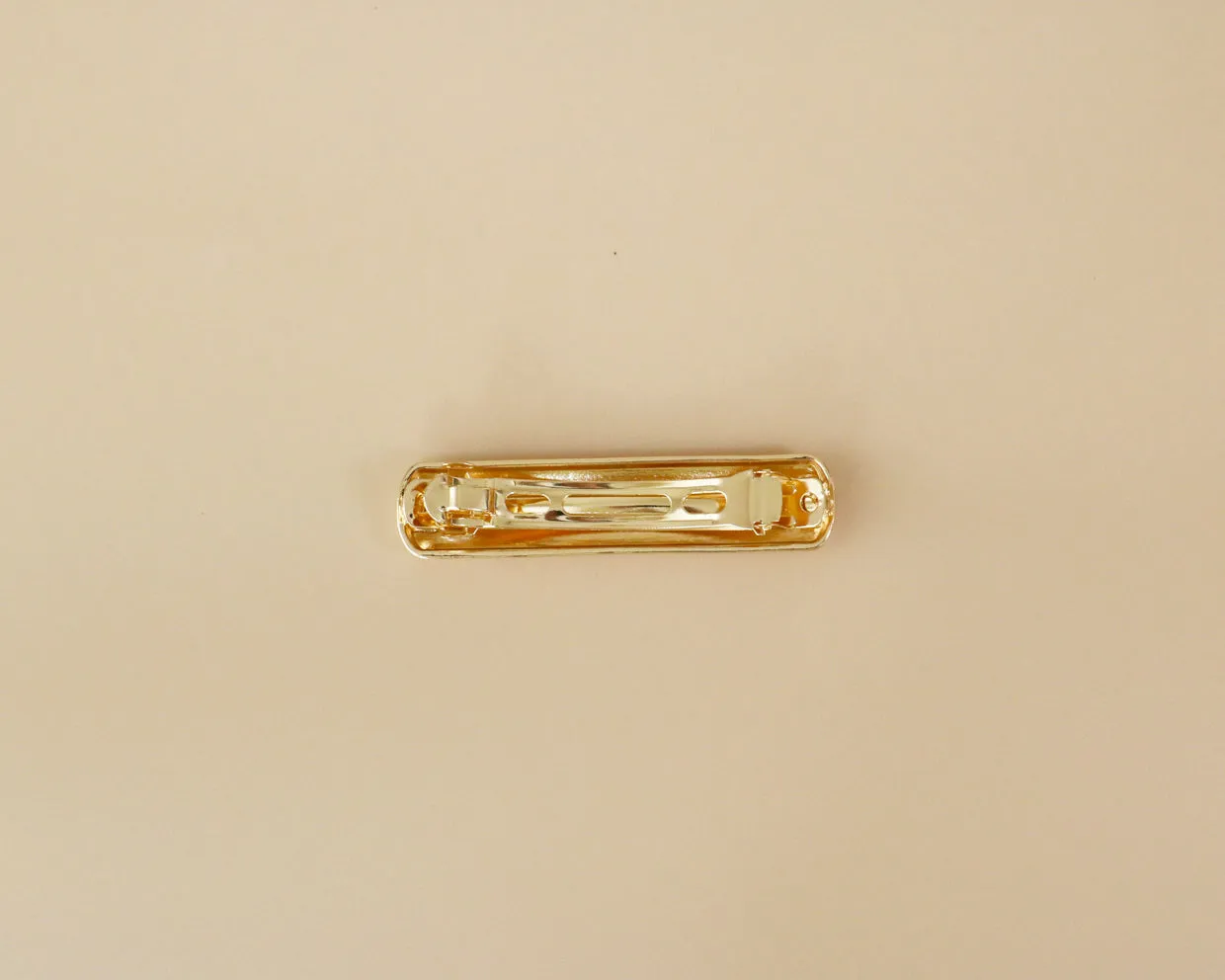 Gold Metal Square Barrette