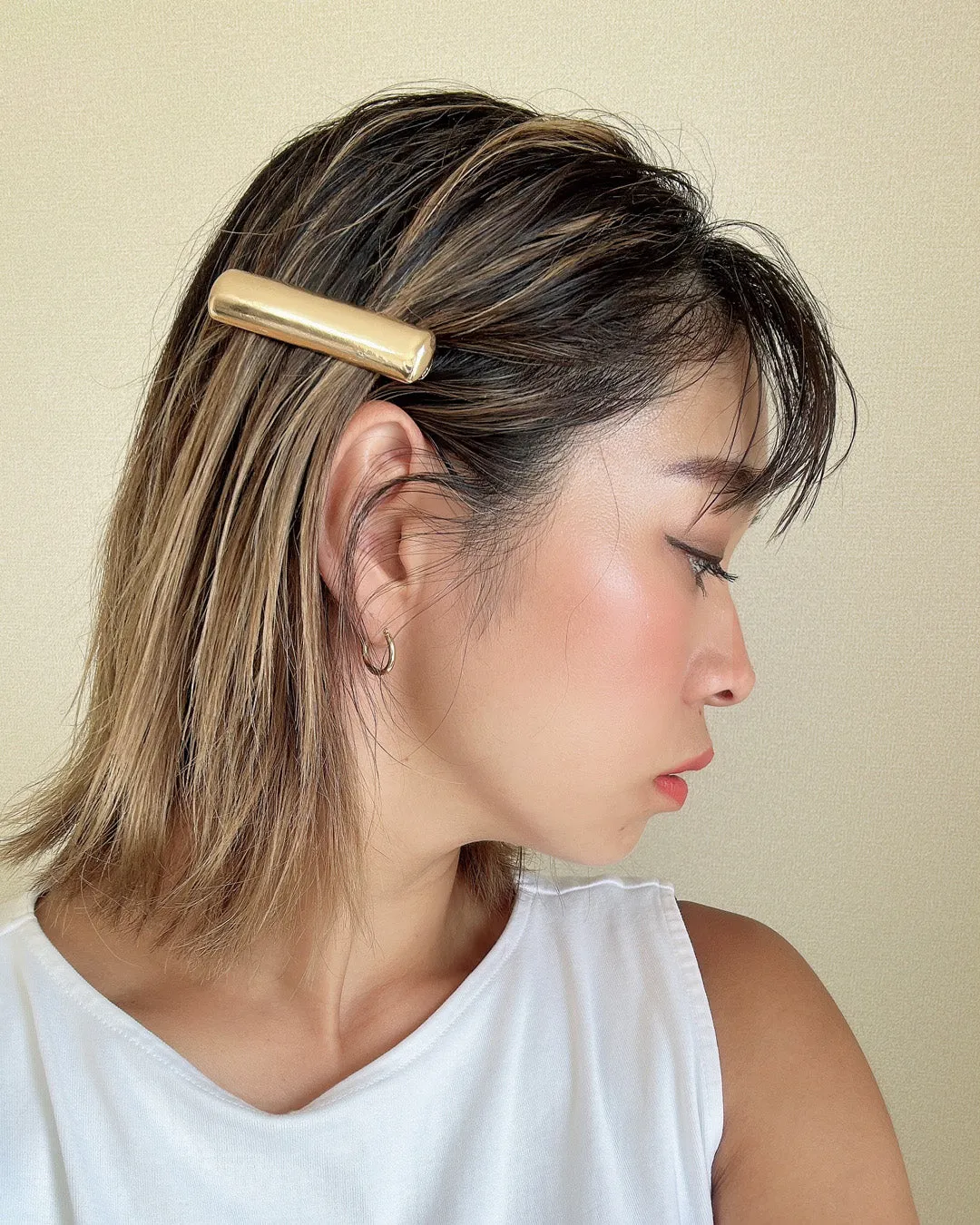 Gold Metal Square Barrette