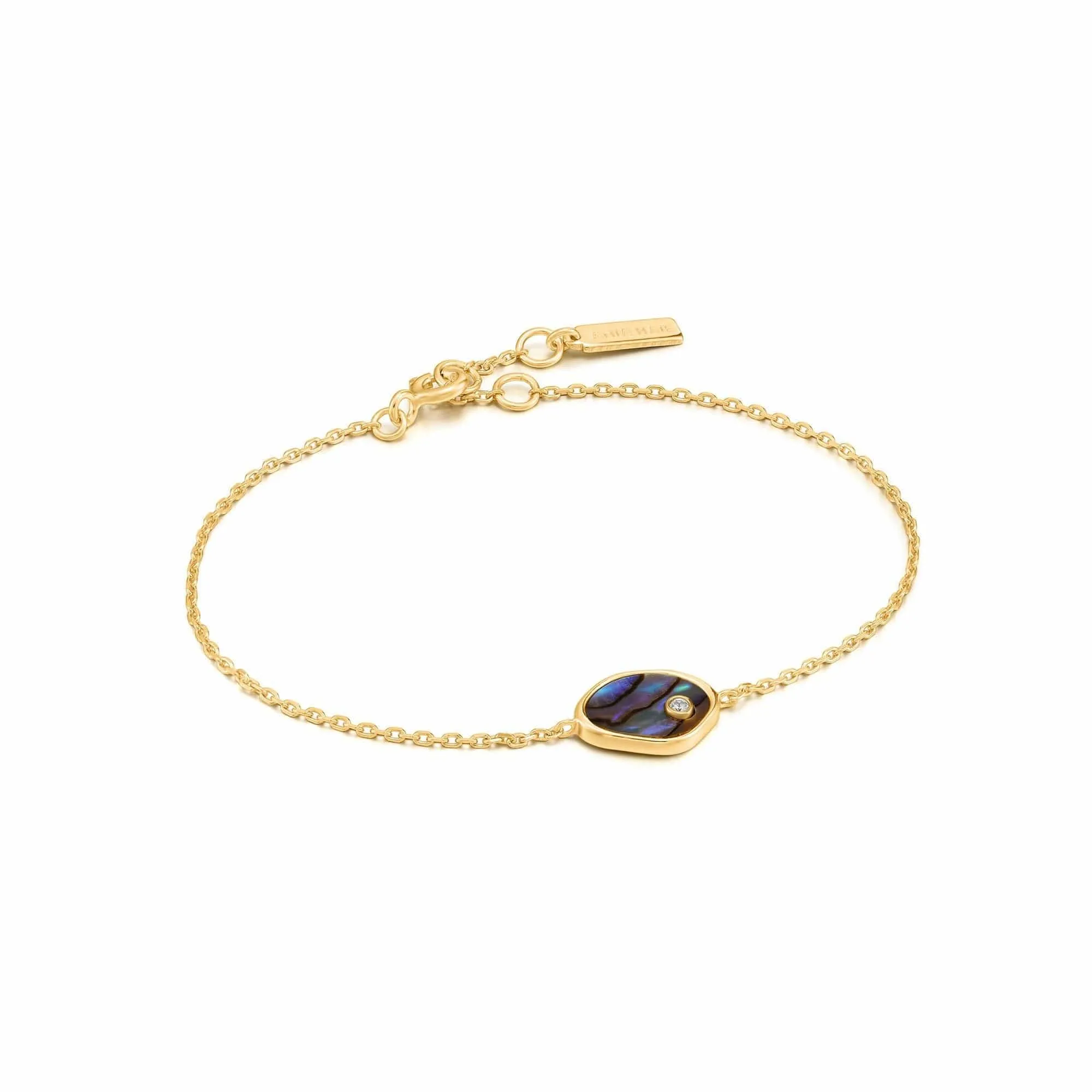 Gold Tidal Abalone Bracelet