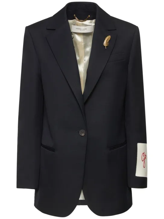 Golden Goose   Golden single breasted wool blend blazer 