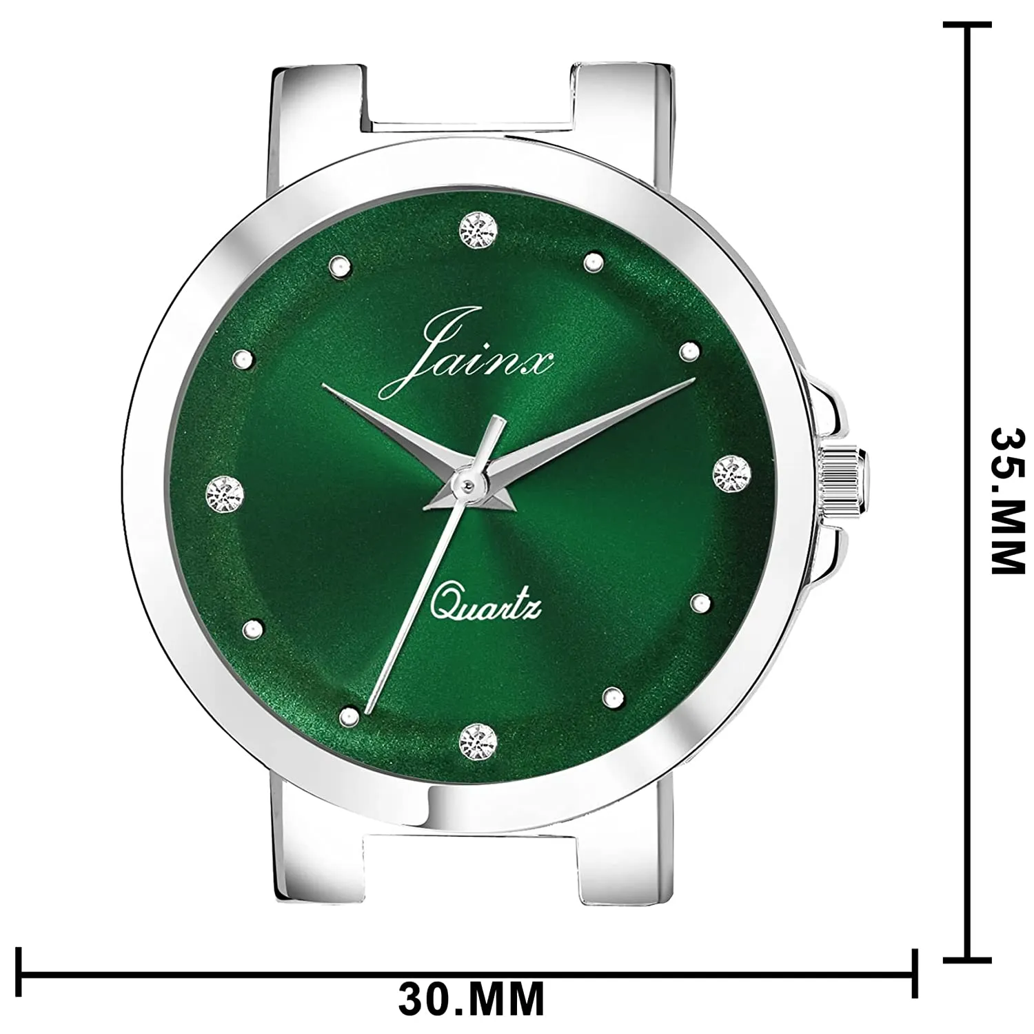 Green Dial Steel Chain Analog Watch - For Women JW8515