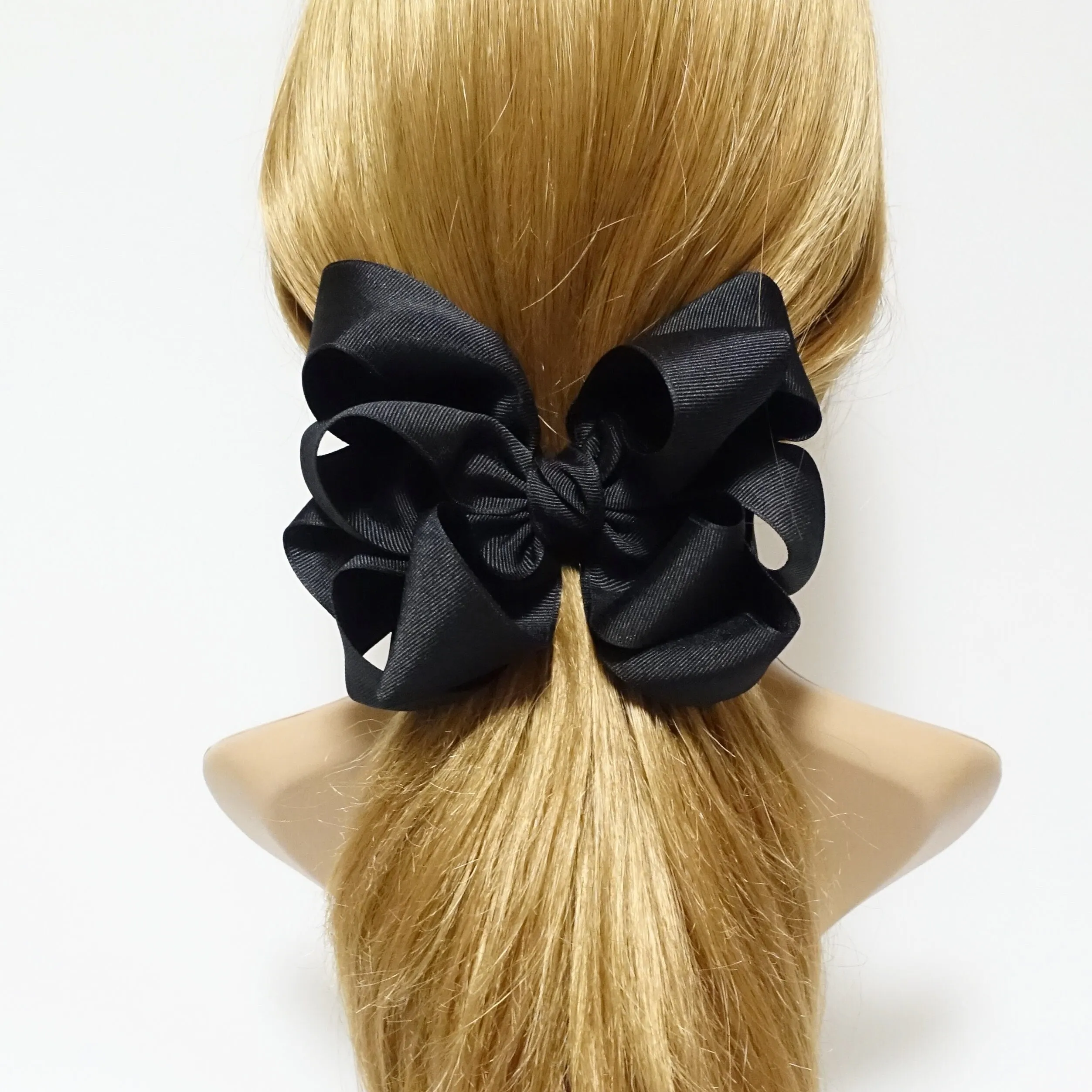 grosgrain 10 wing hair bow barrette flower bow hair accessory for women