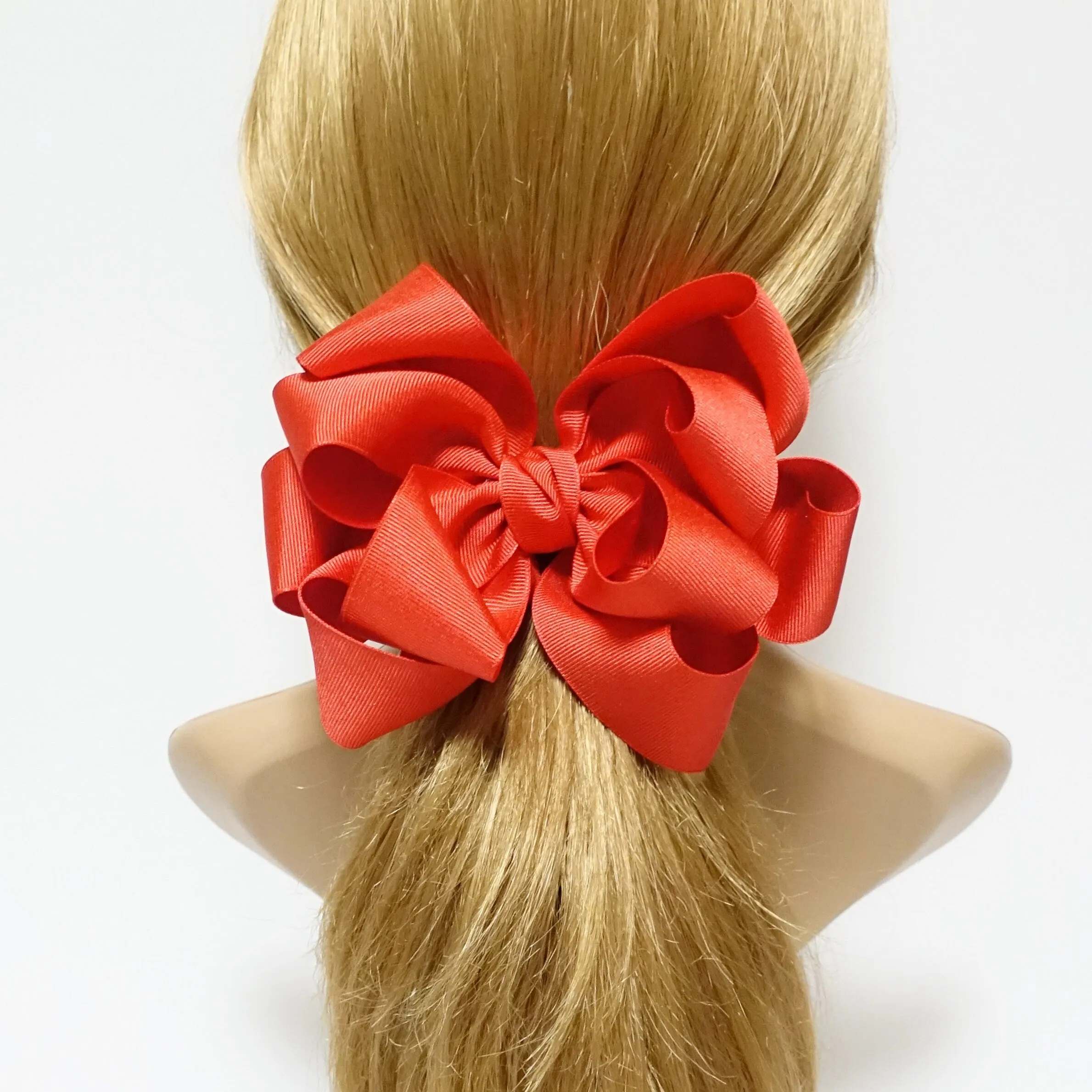 grosgrain 10 wing hair bow barrette flower bow hair accessory for women