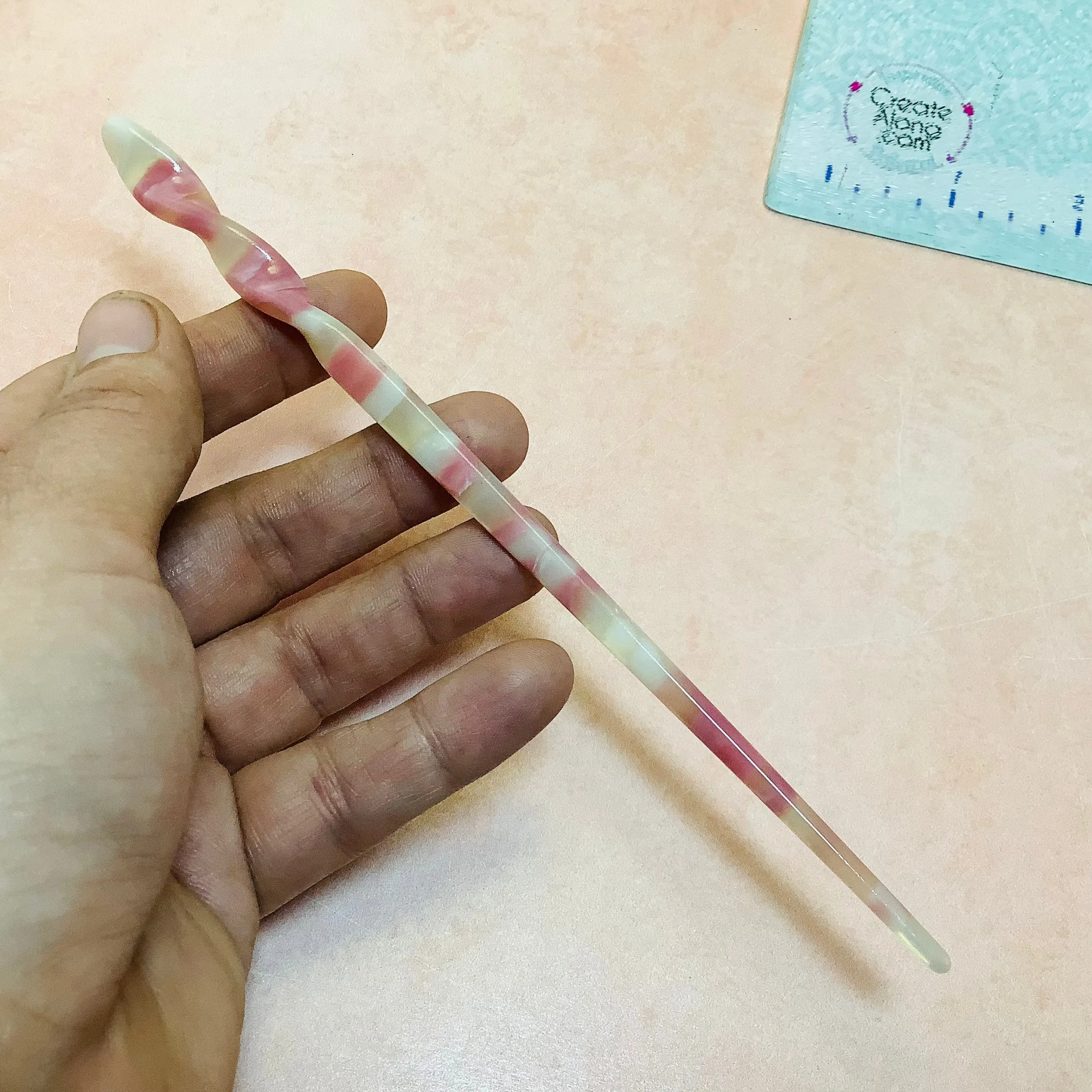 Hair Stick to make bun cover and slide barrettes