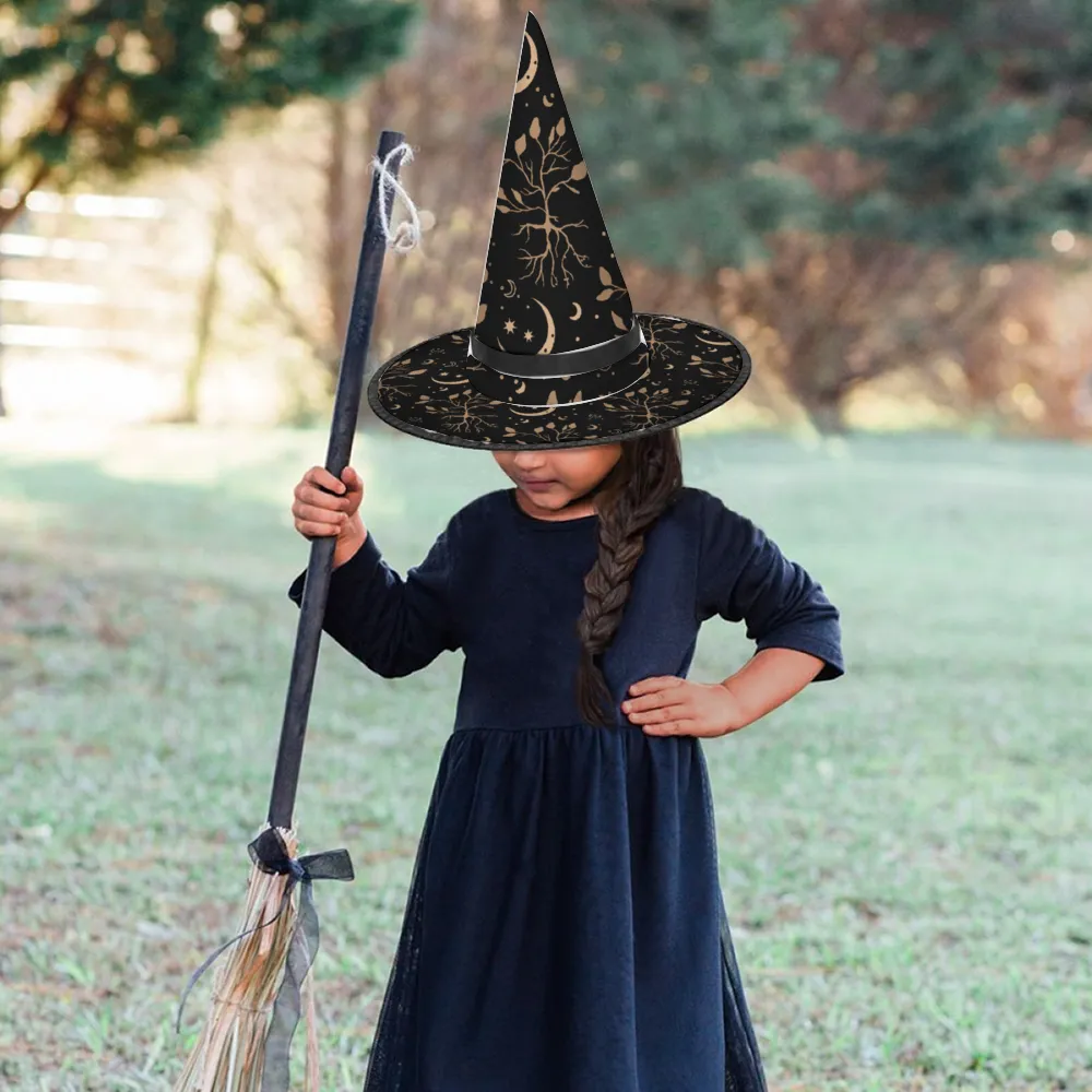 Halloween Witch Hat for Cosplay Parties or Birthday Celebrations-Boho Nights