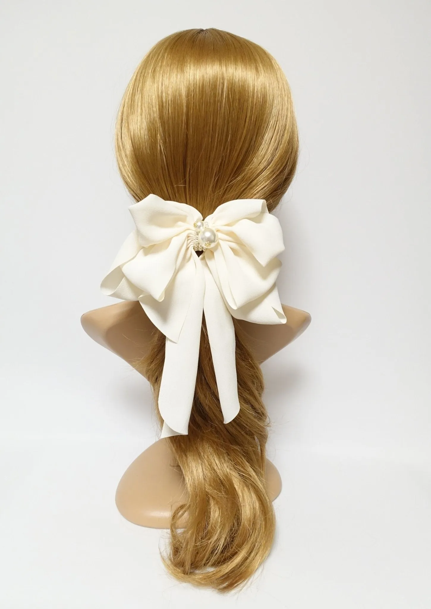 Handmade Drape Long Tail Bow French Hair Barrette