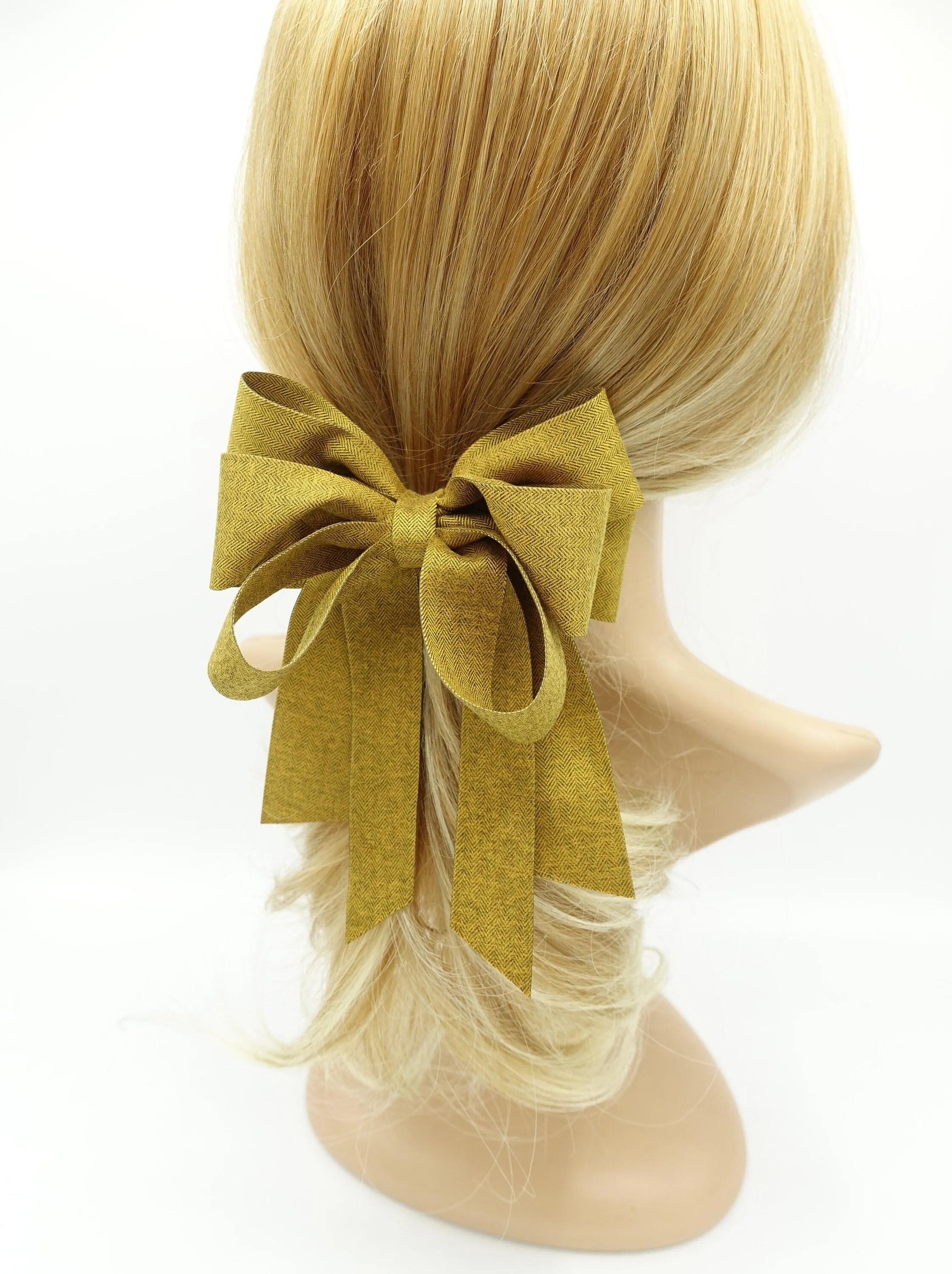 herringbone multi wing hair bow hair accessory for women