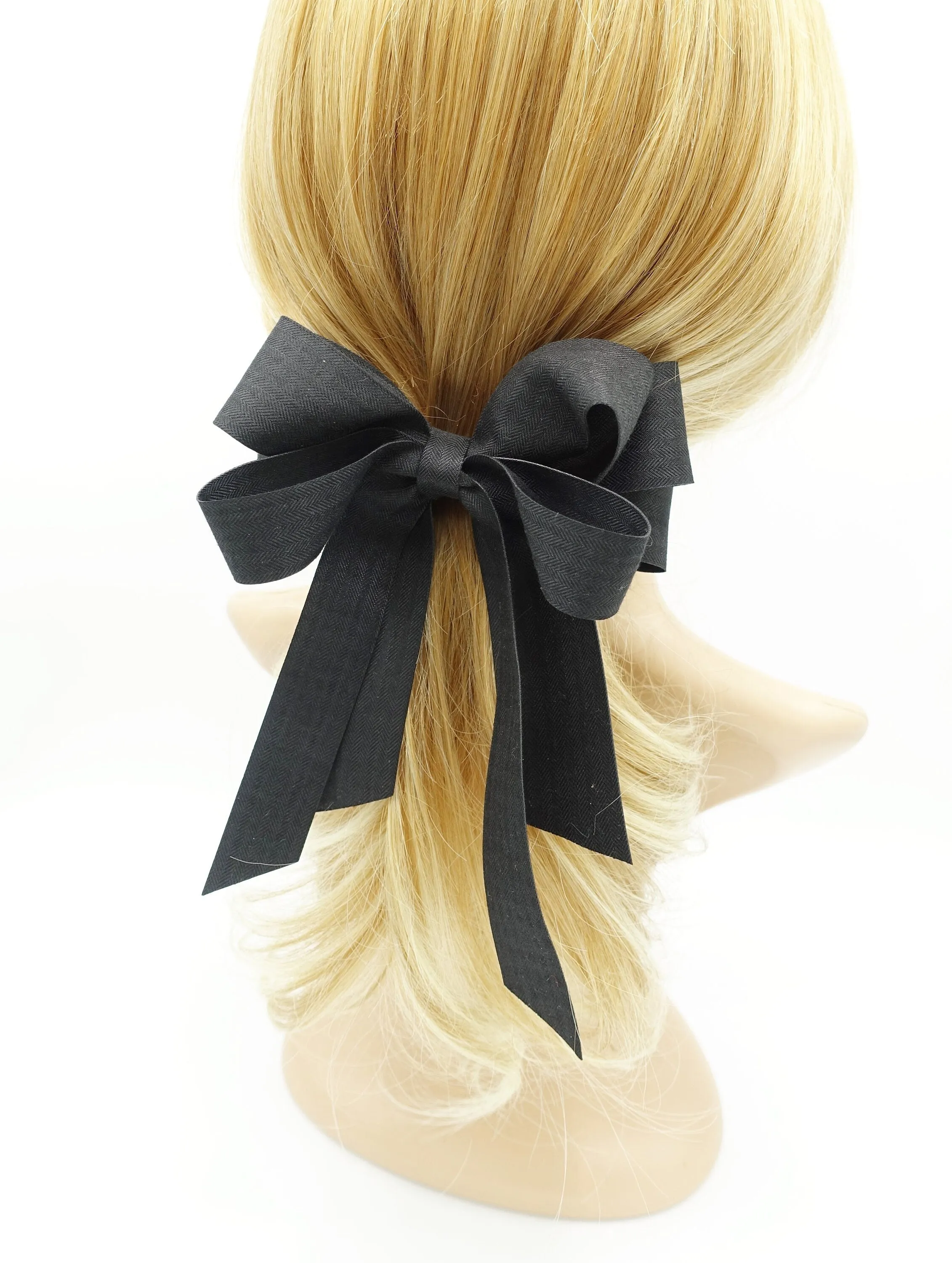 herringbone multi wing hair bow hair accessory for women