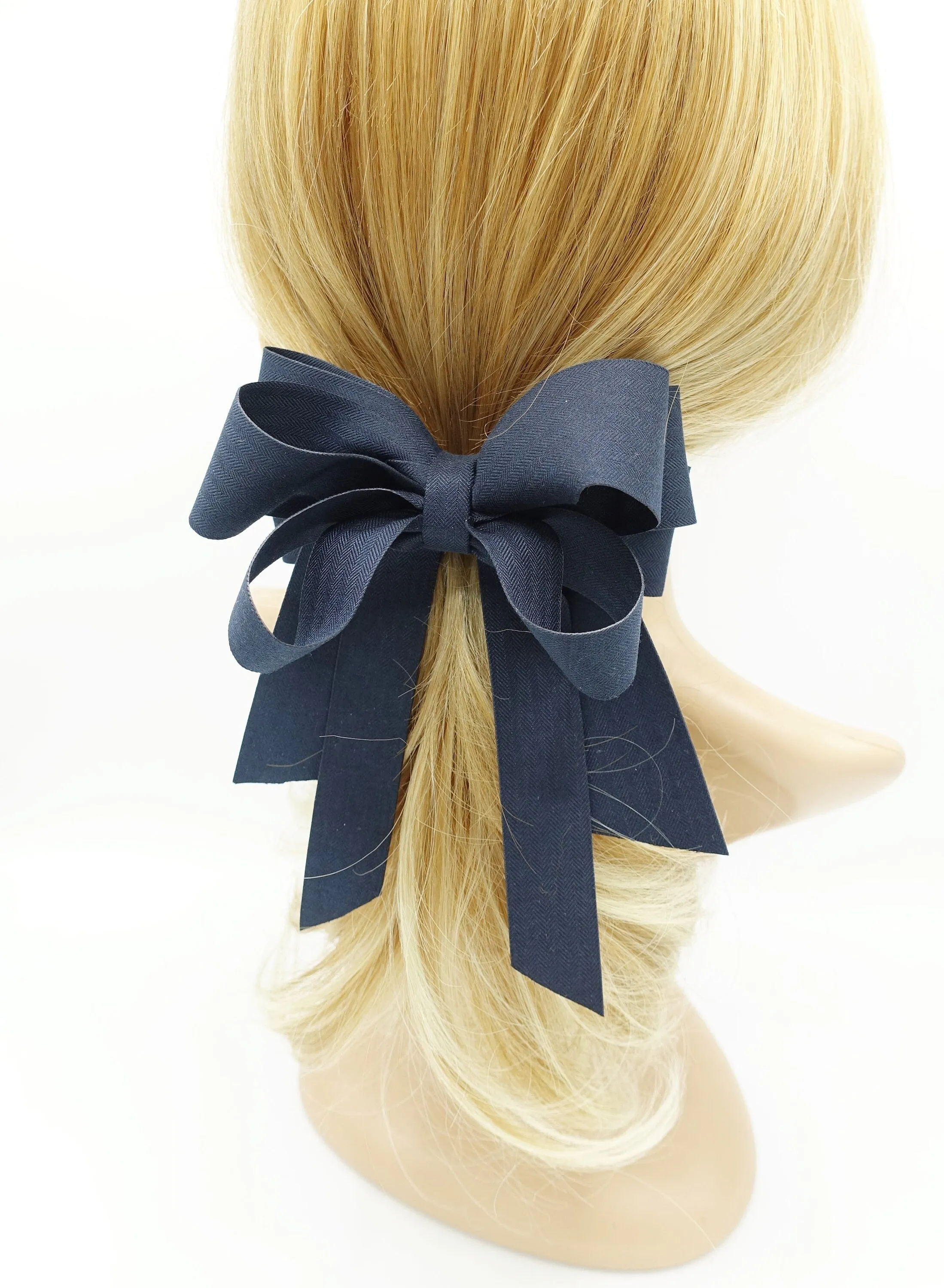 herringbone multi wing hair bow hair accessory for women