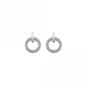 Hot Diamonds Silver Constant Circle Earrings DE580