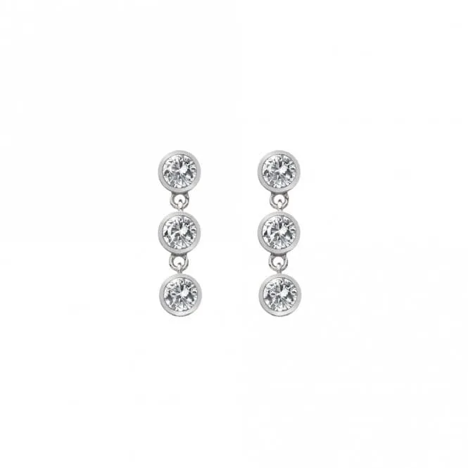 Hot Diamonds Silver Tender Triple Drop Earrings DE585