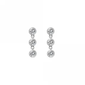 Hot Diamonds Silver Tender Triple Drop Earrings DE585