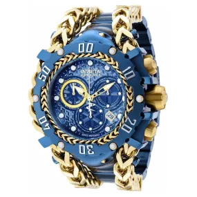 Invicta Men's Chrono Watch - Reserve Gladiator Yellow Gold and Blue Bracelet | 36623