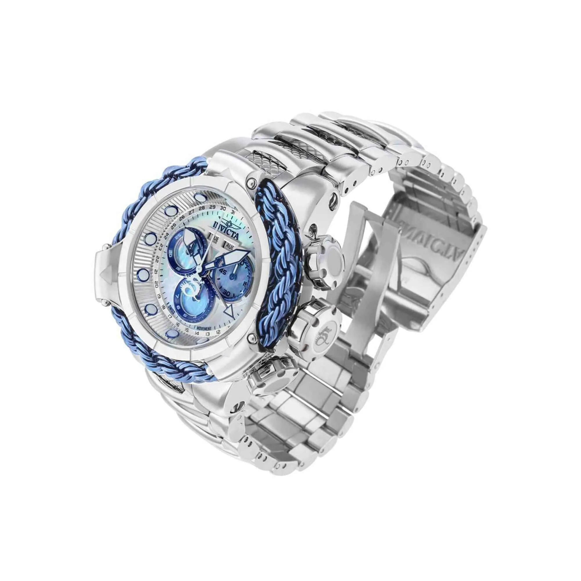 Invicta Men's Chrono Watch - Subaqua Alpha Dark Blue and Silver Tone Bezel | 36008