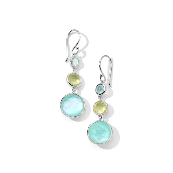 IPPOLITA Lollitini 3-Stone Drop Earrings in Calabria