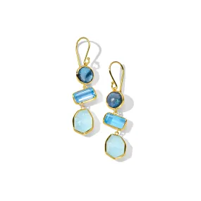 IPPOLITA Rock Candy 3-Stone Drop Earrings in Mare