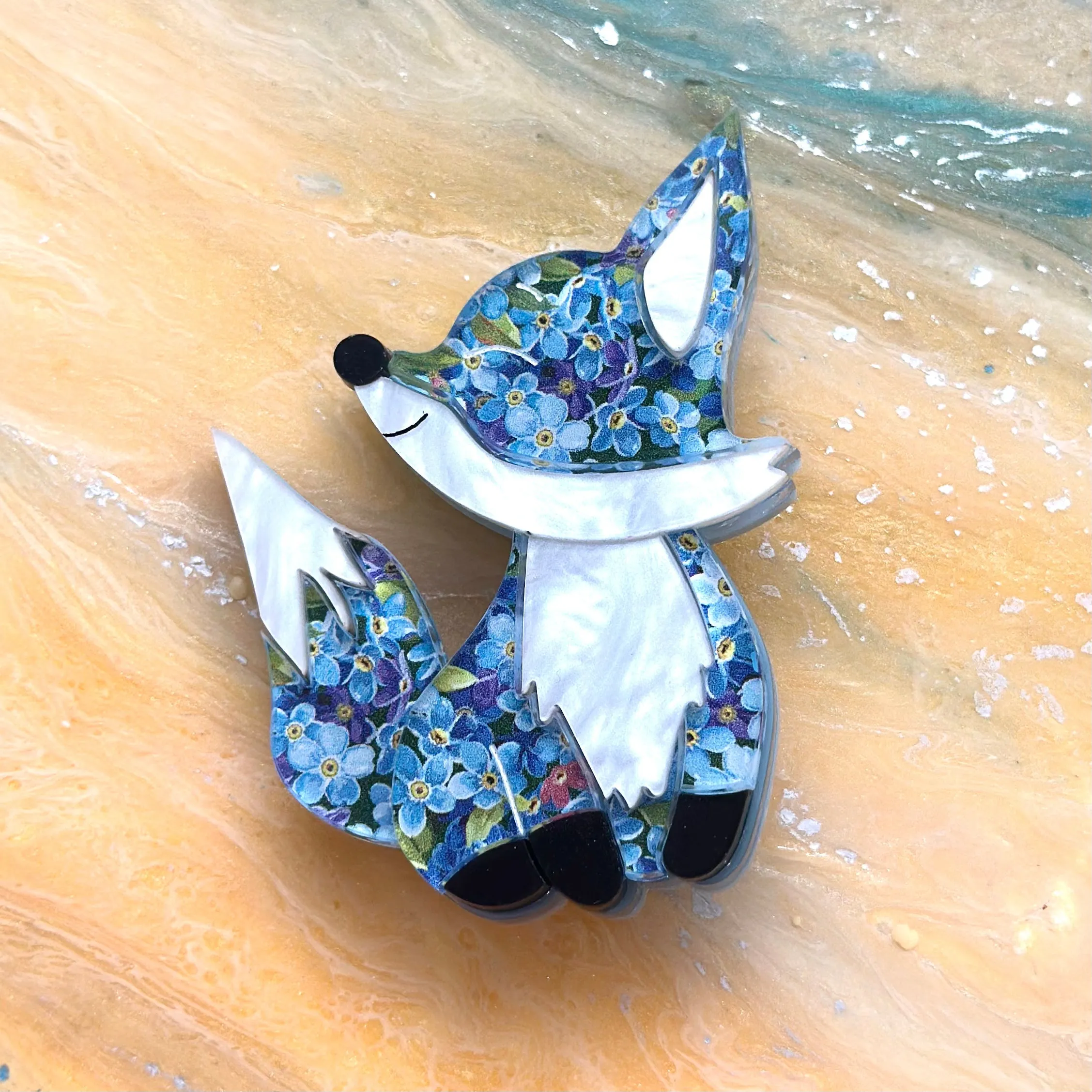 Jay the fox 🦊 - Brooch - Set of 4