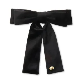 JET VELVET ANTOINETTE BOW BARRETTE