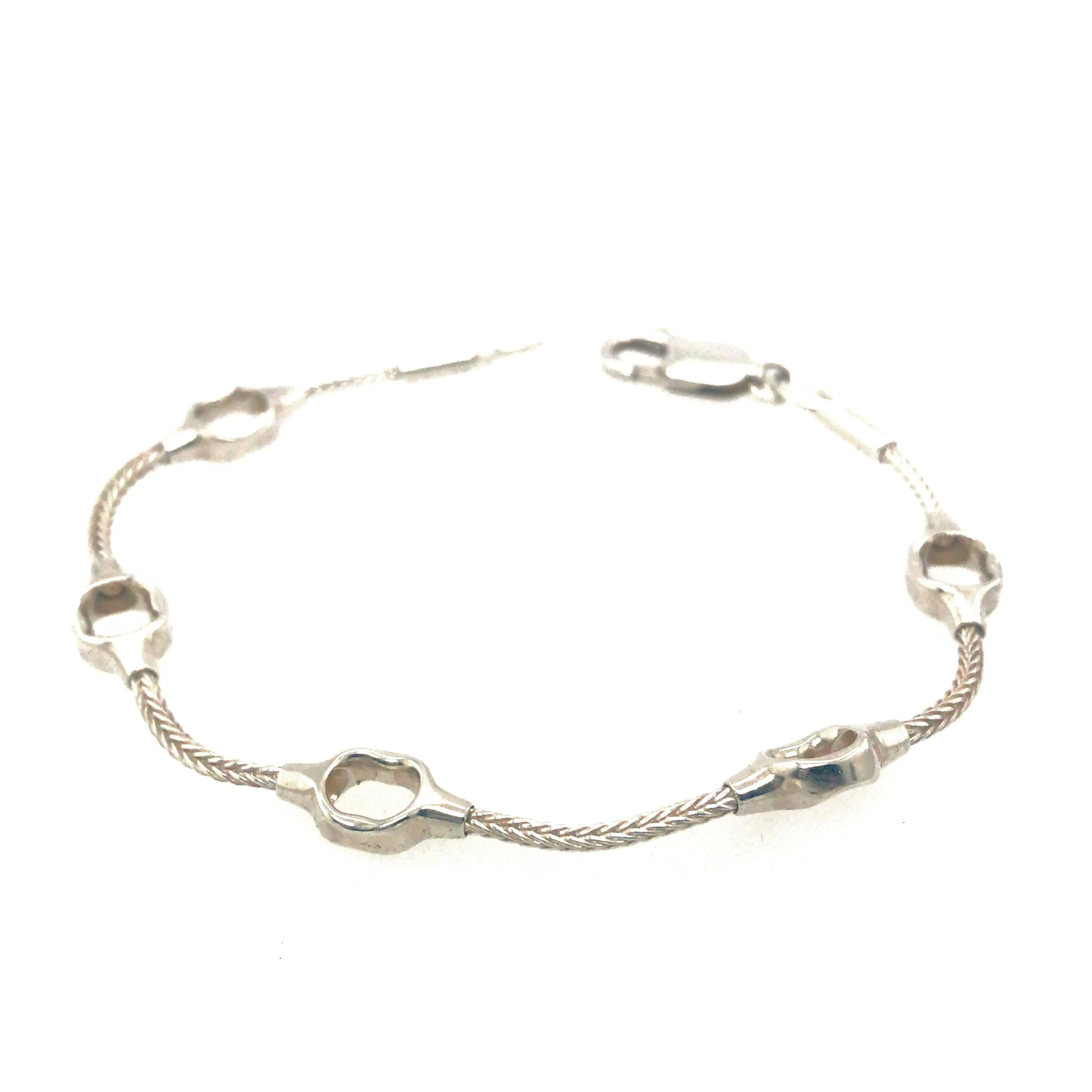 Kabis | Unisex Woven Sterling Silver Bracelet by Michaud Michaud