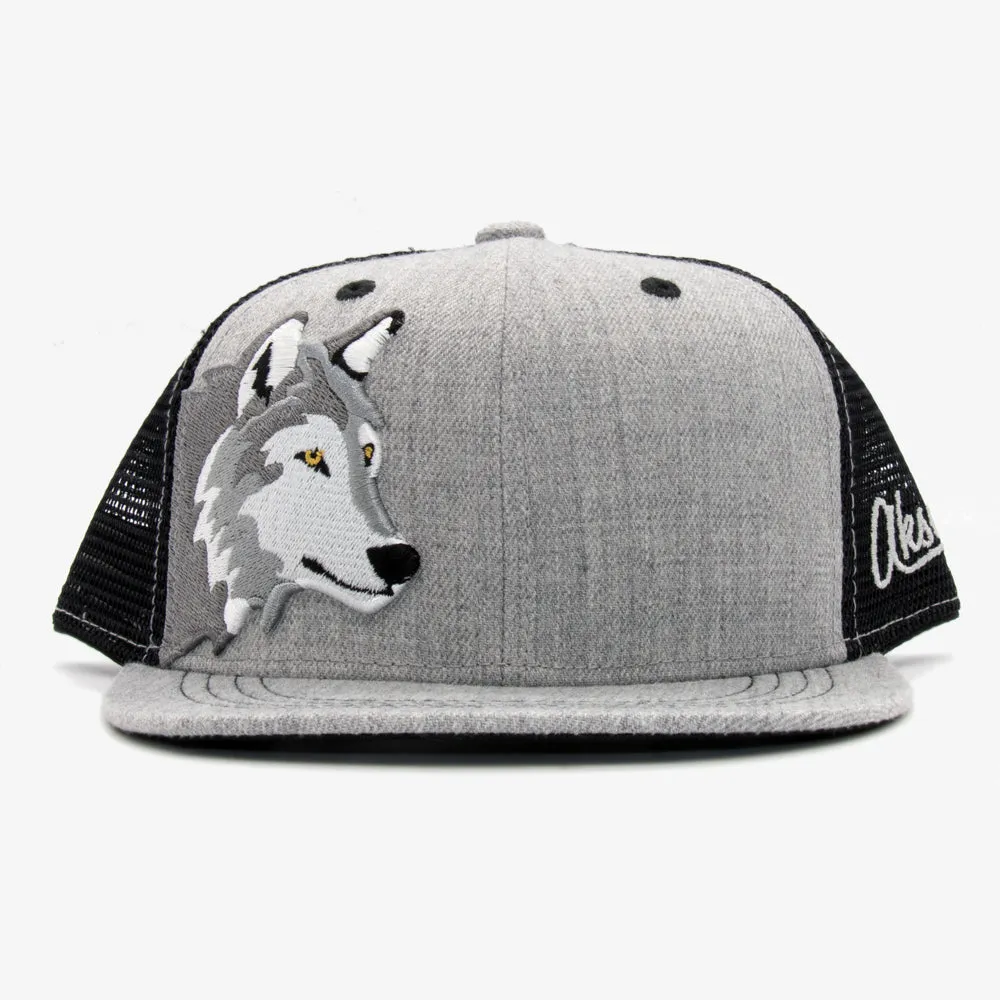 Kids Wolf Flatbill Snapback Hat