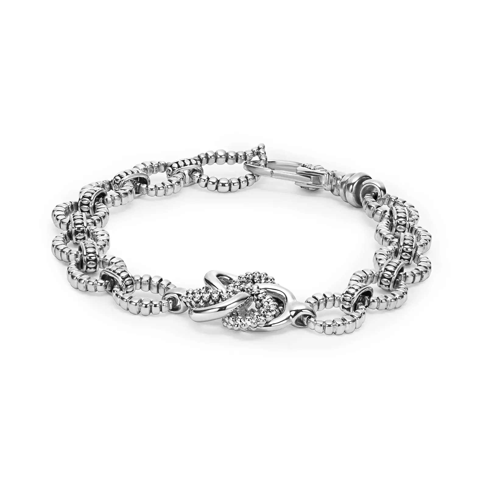 LAGOS Love Knot Silver Link Bracelet