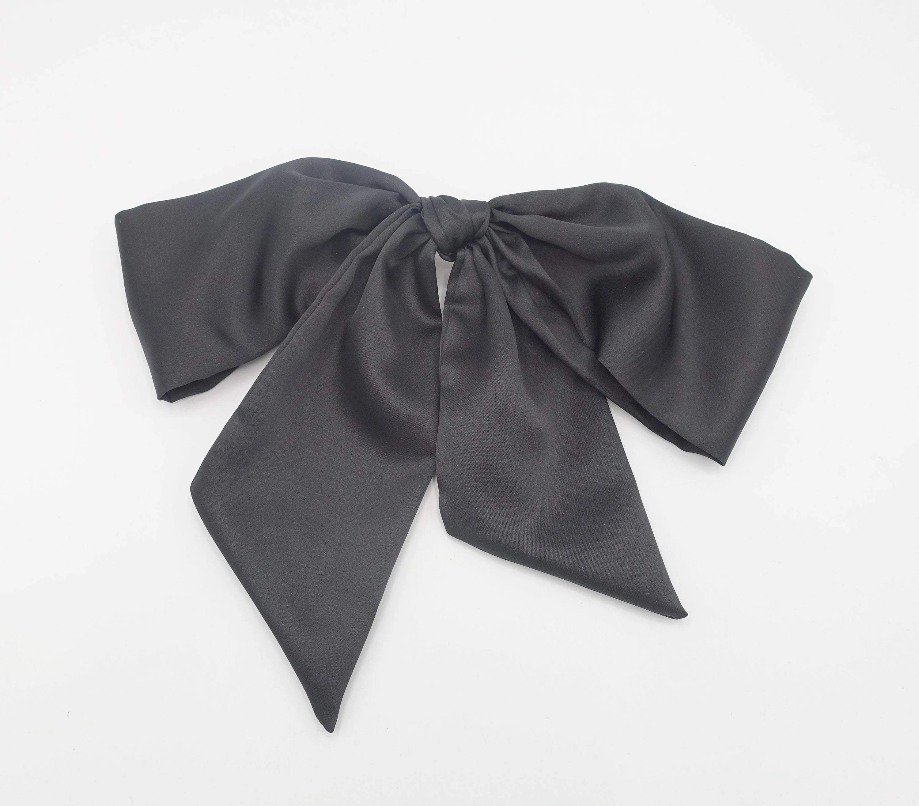 Largo satin hair bow large hair accessory for women