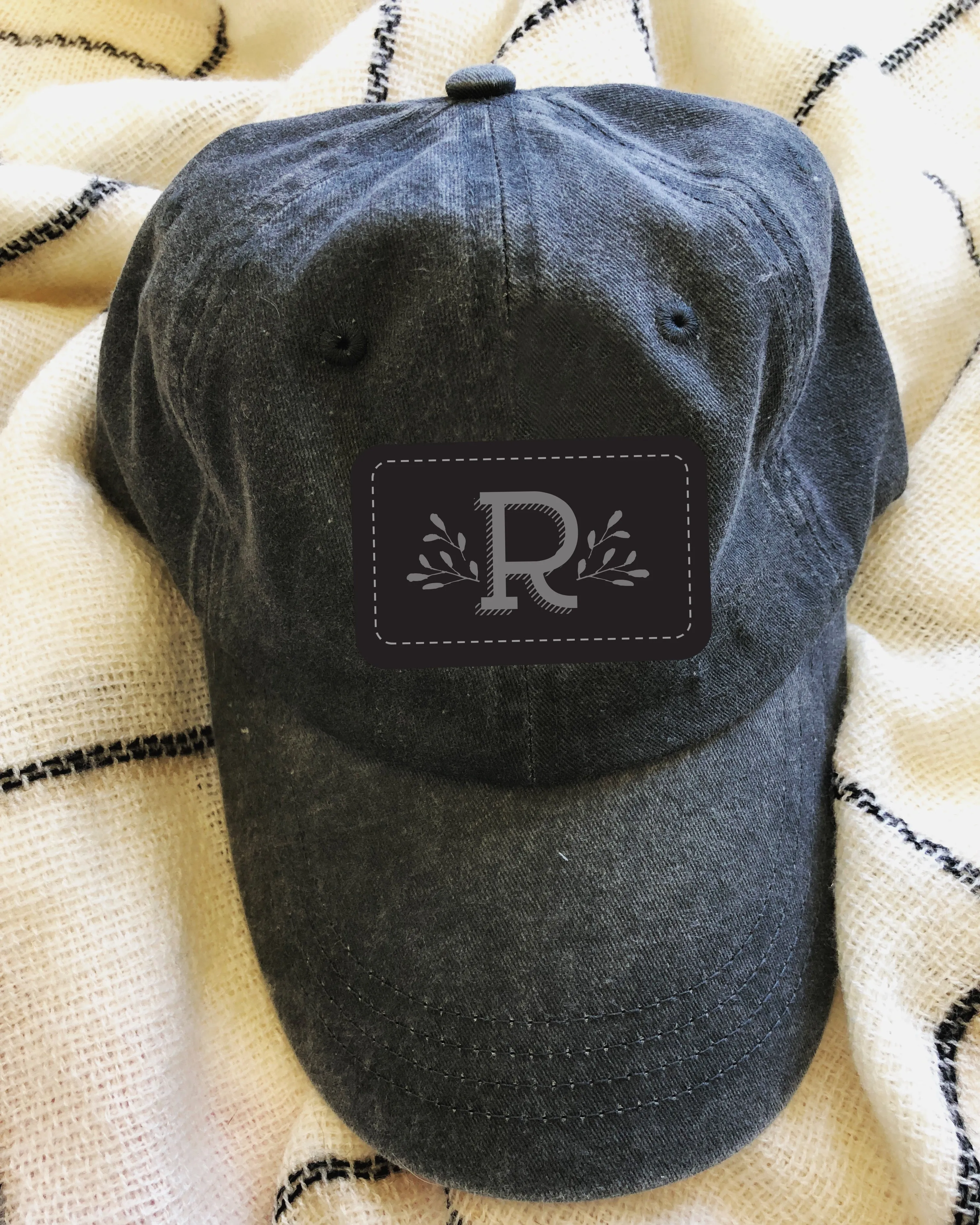 Leaf Monogram Hat